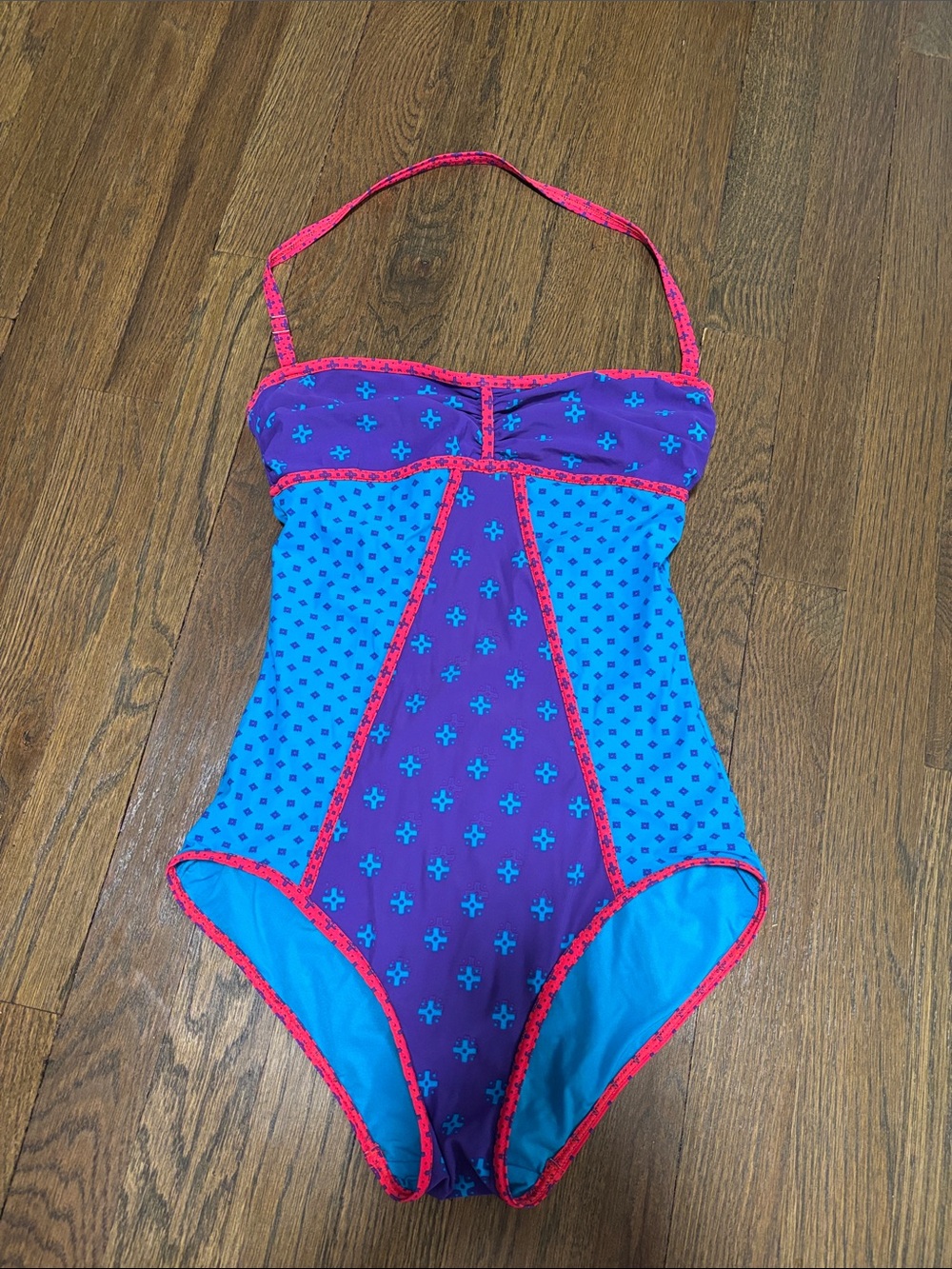 Marc by Marc Jacobs Purple / Blue / Pink One-Piece Swimsuit